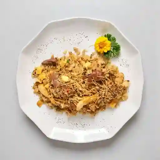 Arroz Chaufa de Solomito y Pollo