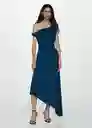 Vestido Laila7 Azul Talla S Mujer Mango