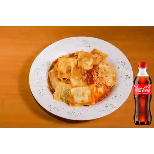 Combo Raviolone de Carne + Coca Cola Original 400 ml