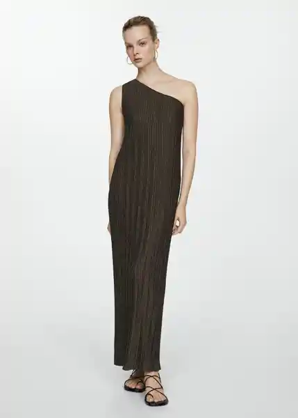 Vestido Almu Khaki Talla S Mujer Mango