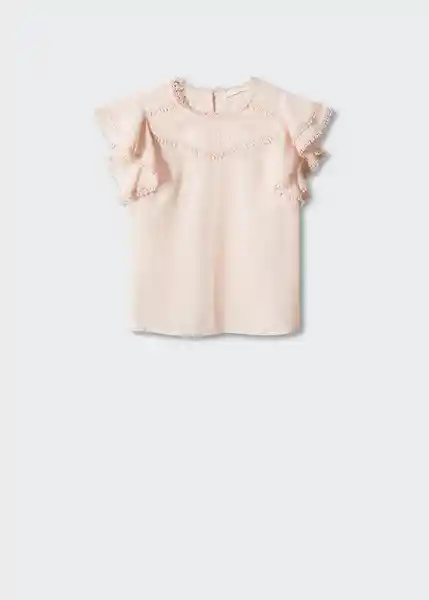 Blusa Sabina Crudo Talla M Mujer Mango