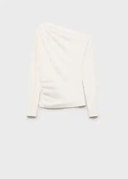 Camiseta Lima Offwhite Talla S Mujer Mango