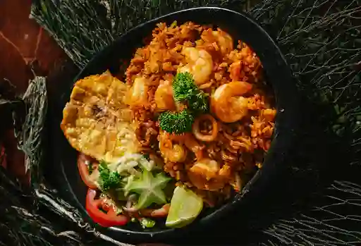 Arroz con camarones