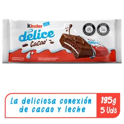 Kinder Ponqué de Cacao Delice con Relleno de Leche