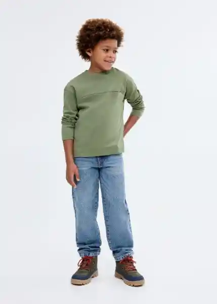 Camiseta Nubasic Verde Talla 10 Niños Mango