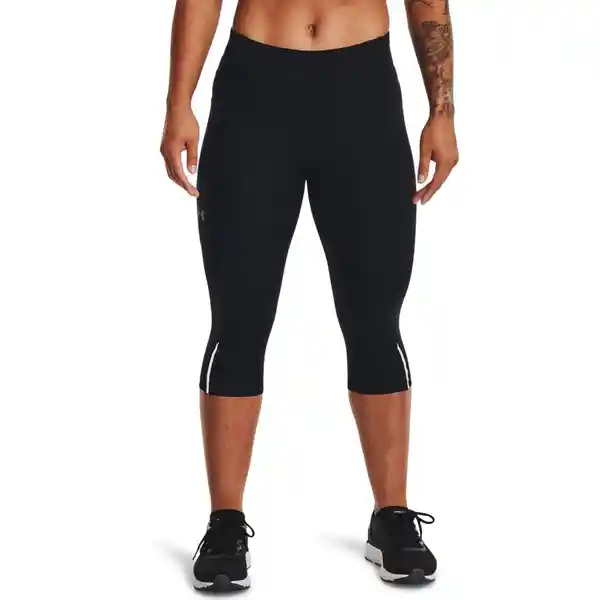 Under Armour Capri Fly Fast 3.0 Speed Mujer Negro Talla XS