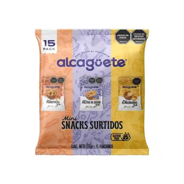 Alcagüete Snack Mini Pandeyucas Almojábanas y Palitos de Queso