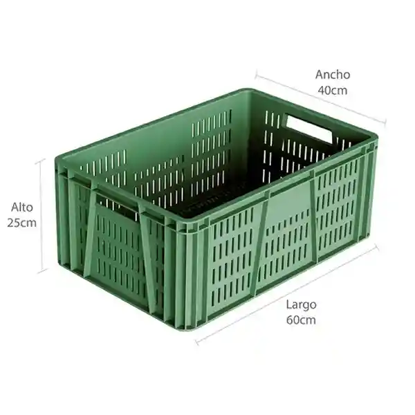 Estra Caja Fruver Verde 60 x 40 x 25 cm