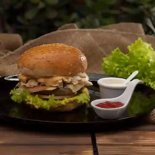 Hamburguesa con Pollo en Combo