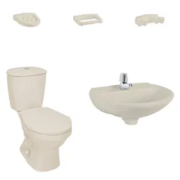 Corona Combo Sanitario Sin Pedestal Laguna Bone
