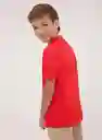 Polos Gef Matt Kd Manga Corta Rojo 16726 4