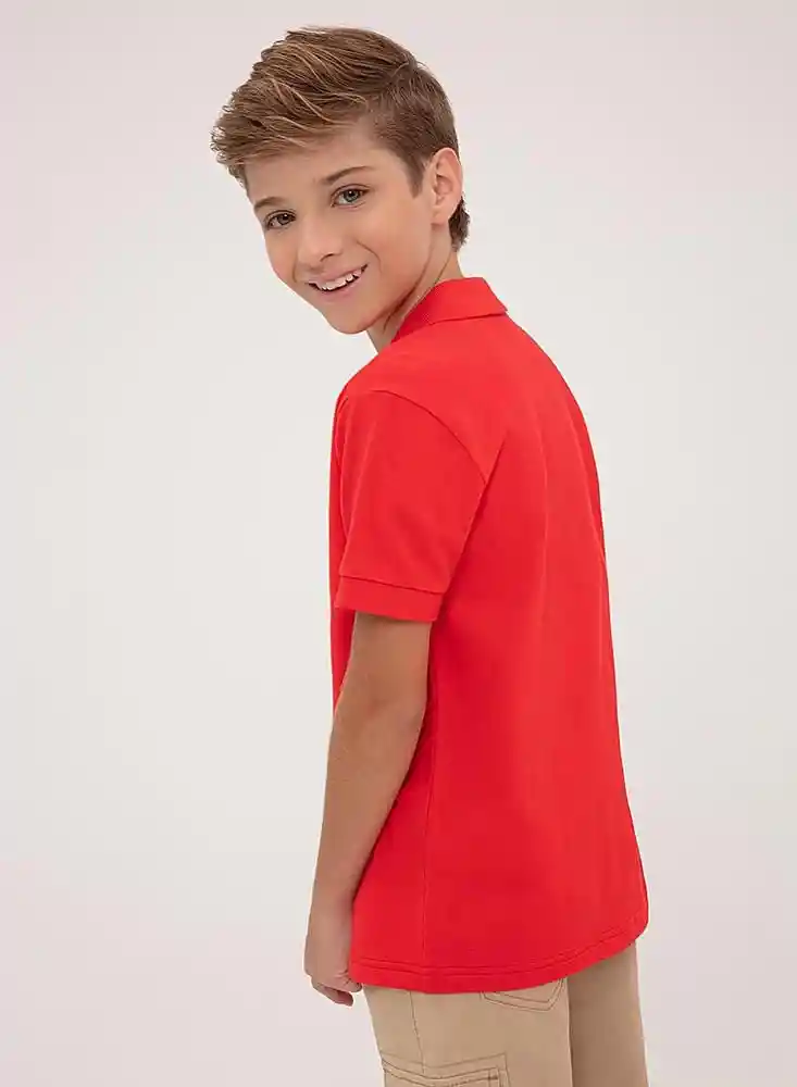 Polos Gef Matt Kd Manga Corta Rojo 16726 4