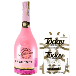Today Triple Pleasure + JP Chenet Sparkling Rosé Botella