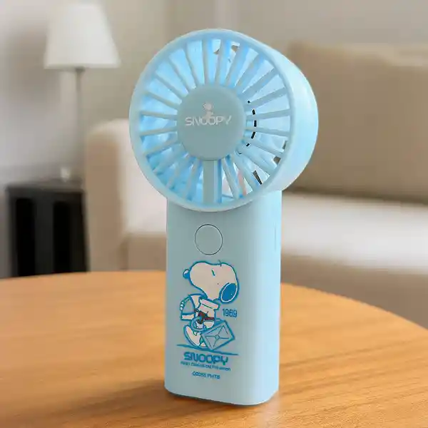 Ventilador de Mano Snoopy Little Space Explorer Azul Miniso