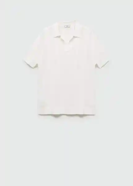 Polo Buho Offwhite Talla XL Hombre Mango