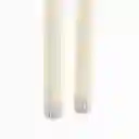 Set Vela Led Largas 22 cm Ambiente Gourmet