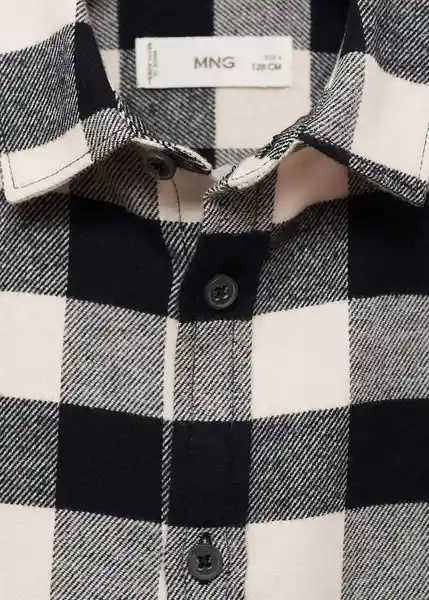 Camisa Felipe Negro Talla 12 Niños Mango