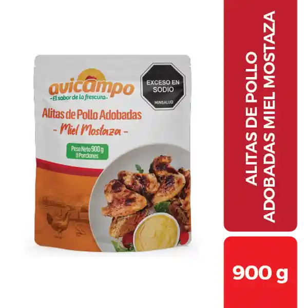 Avicampo Alita de Pollo Adobada Con Miel Mostaza