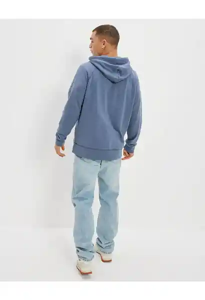 Buzo Hombre Azul Talla MEDIUM American Eagle