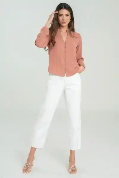 Camisa Beverly Color Rojo Carnauba Talla M Ragged