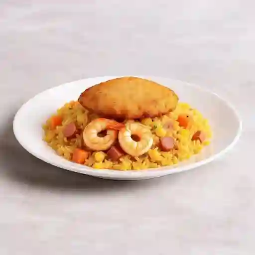 Arroz Valenciana Personal con 1/4 Pollo