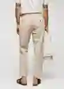 Pantalón Scalea Beige Talla 42 Hombre Mango