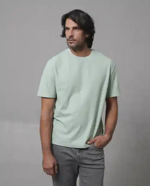 Camiseta Hombre Verde Talla S 109G019_VER156315 Rifle