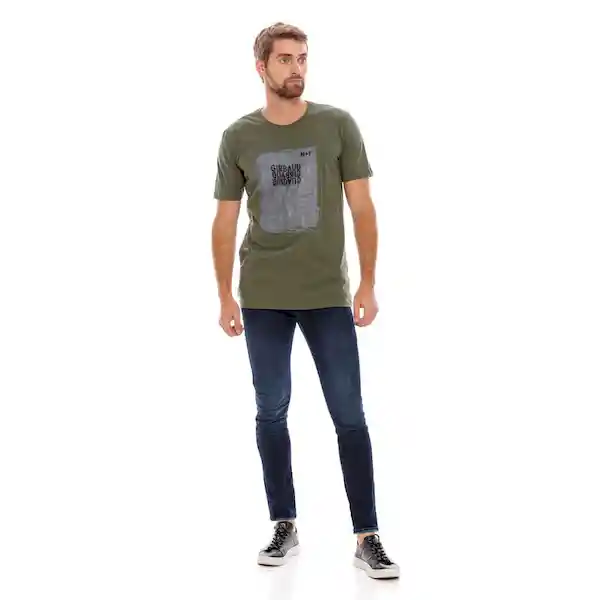 Marithé Francois Girbaud Camiseta Manga Corta Verde Oscura T. L