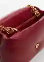 Bolso G Falco Burdeos Mujer Mango