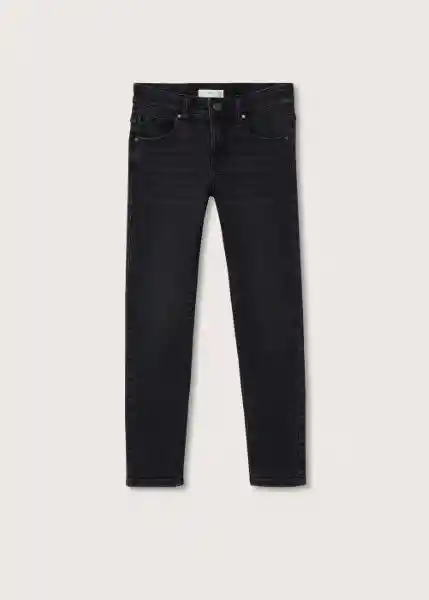 Jeans Slim Tejano Negro Talla 14 Niños Mango