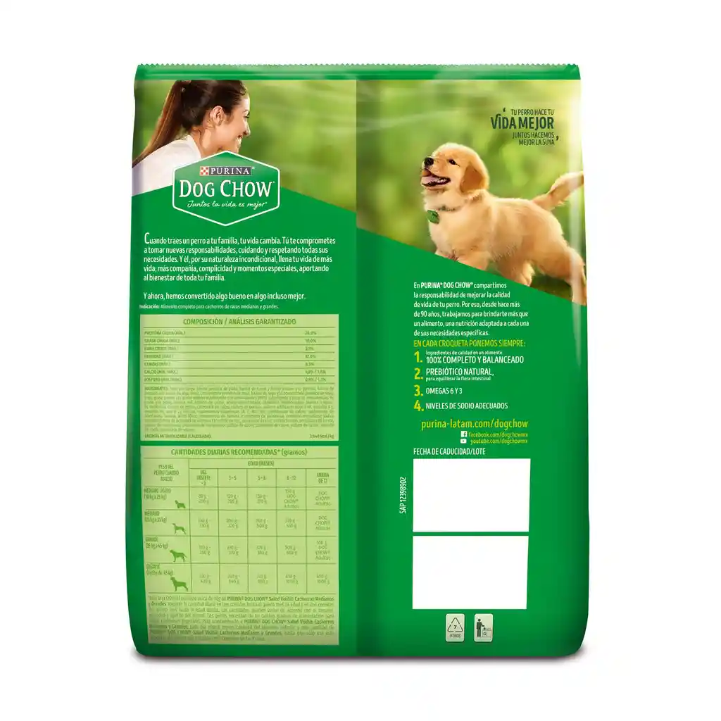 Dog Chow Purina Cachorros Medianos y Grandes