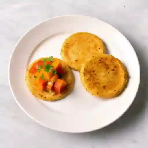 Arepas Fritas con Hogao