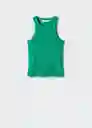 Top Boni Verde Talla M Mujer Mango