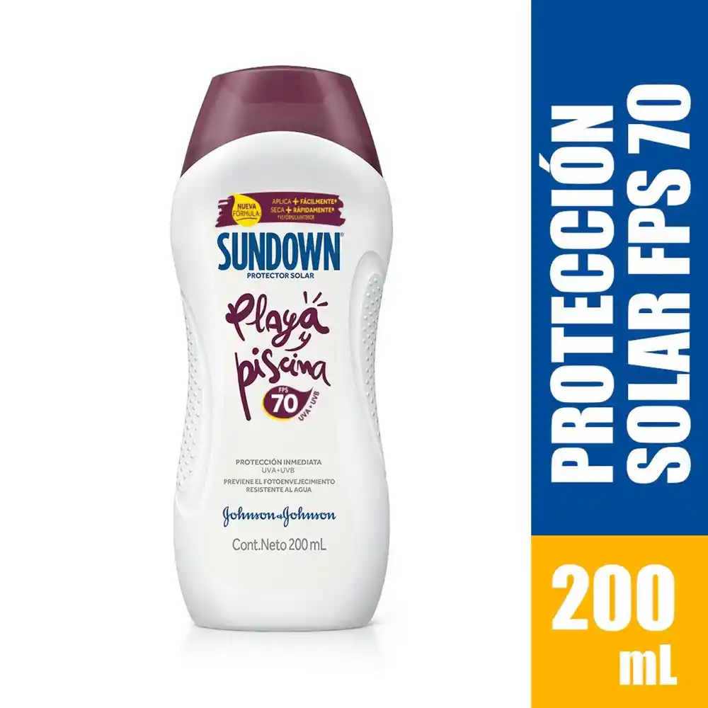 Sundown Protector Solar Playa y Piscina FPS 70