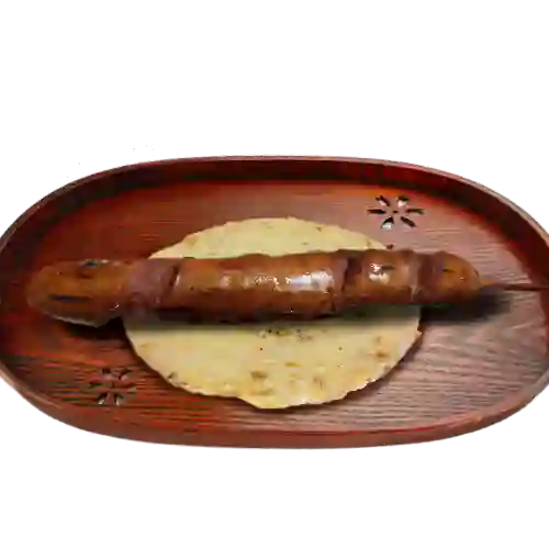 Chorizo con Arepa