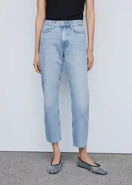 Pantalón Jean Irene Tejano Medio Talla 52 Mujer Mango