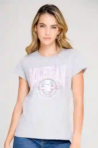 Camiseta Michigan Color Gris Oscuro Talla S Ragged