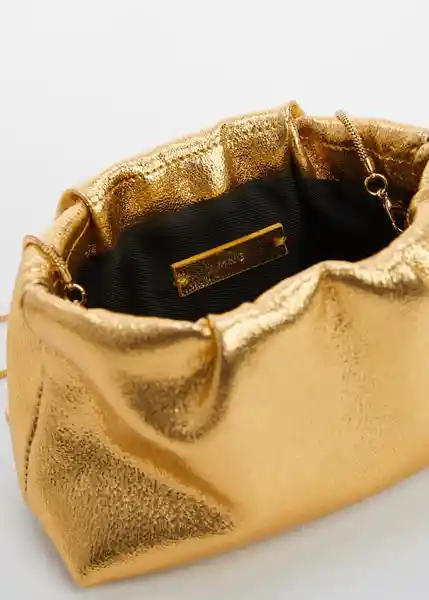 Bolso P Feria Oro Talla 99 Mujer Mango