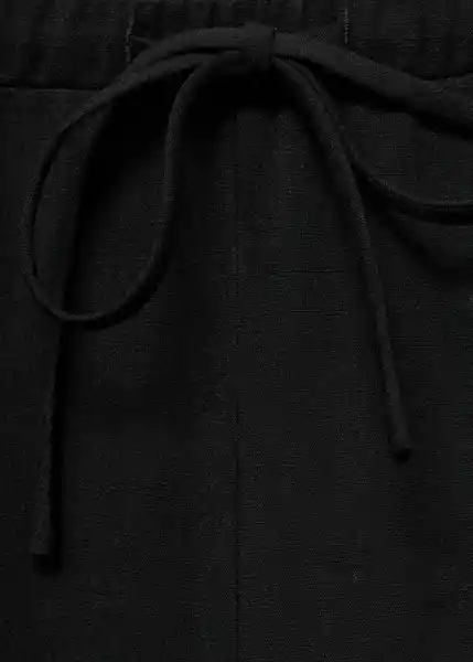 Pantalón Riga Negro Talla S Mujer Mango
