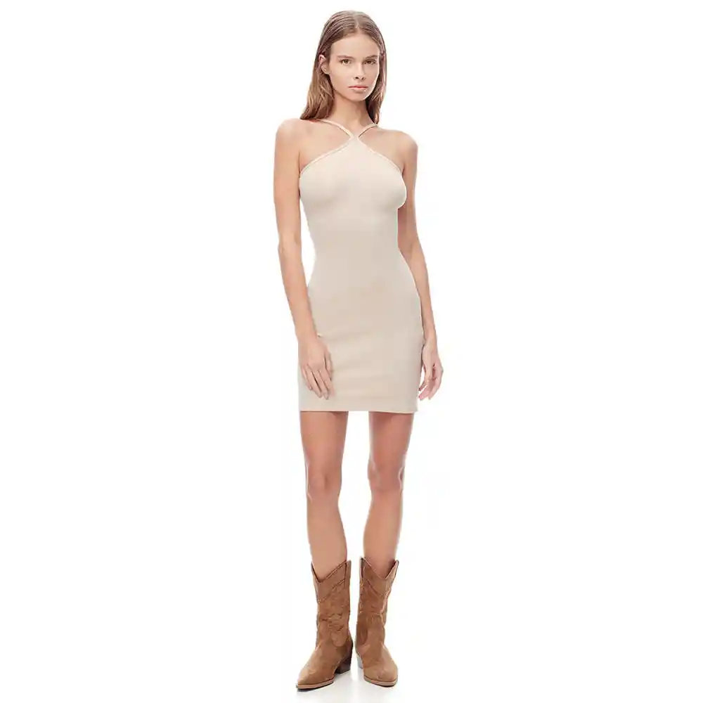 Vestido Corto Sin Mangas en Algodón Femenino Lasix Gef