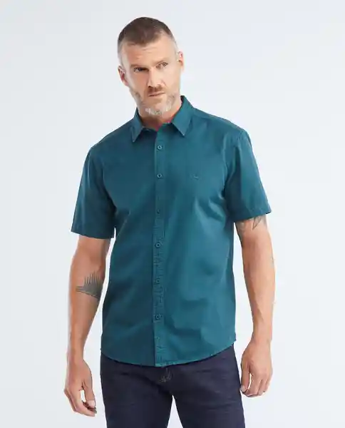 Duotone Duck Shirt M/c Verde Galloway Ultraoscuro Talla Xxl Hombre Chevignon