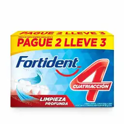 Fortident Crema Dental Cuatriacción Limpieza Profunda