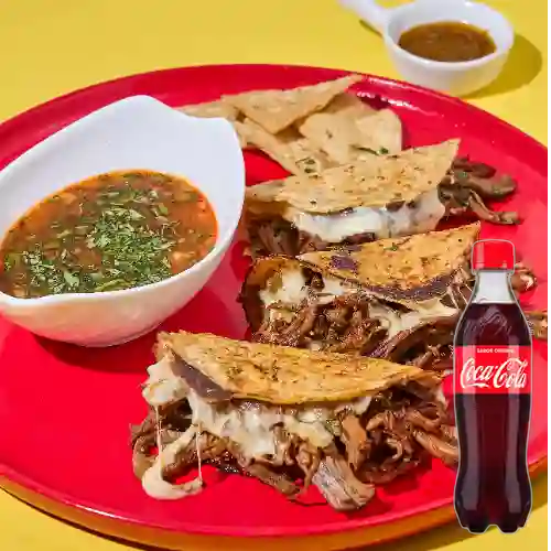 Combo Taco Birria + Coca-Cola Sabor Original 400 ml