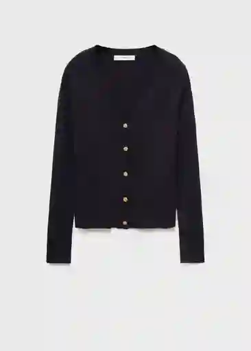 Cárdigan Botona Negro Talla XS Mujer Mango