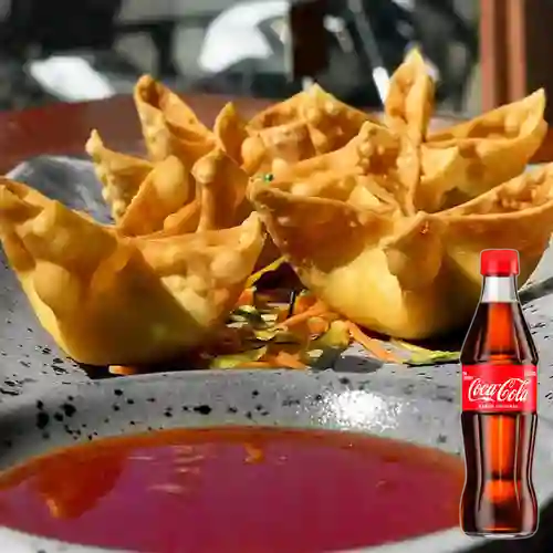 Combo Wonton de Langosta + Coca Cola Original 300ML