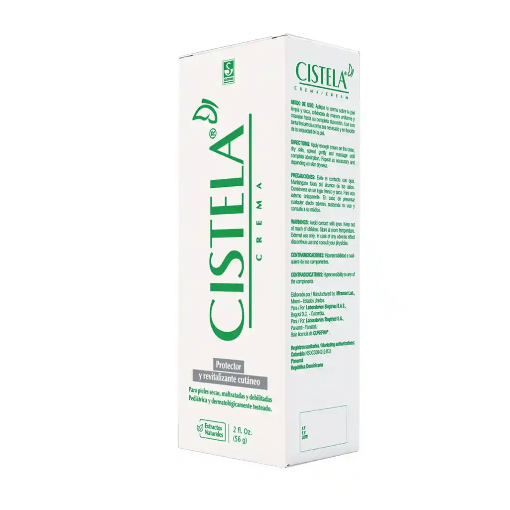 Cistela Crema Protector y Revitalizante Cutaneo