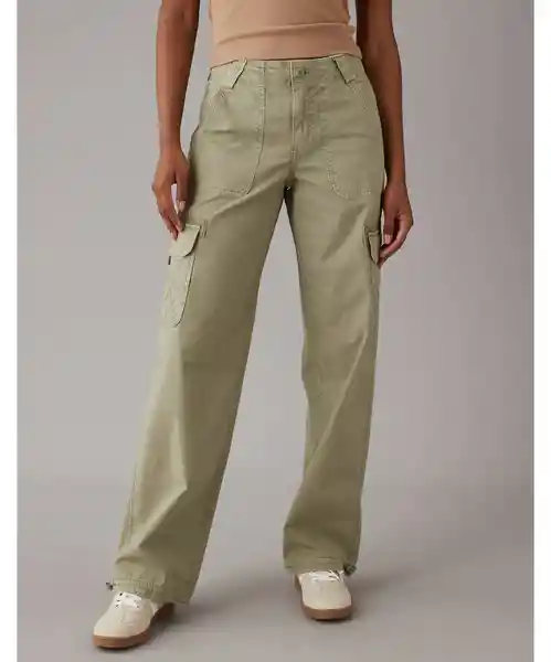 Pantalón Mujer Verde Talla 4 Regular American Eagle 03225109