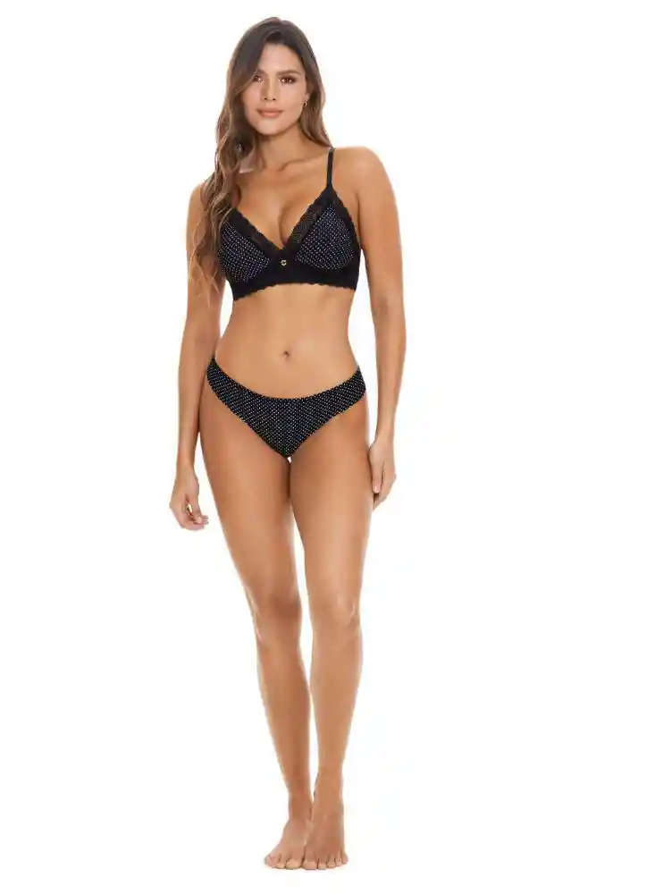 Body Encaje Powernet Brasilero 34-negro