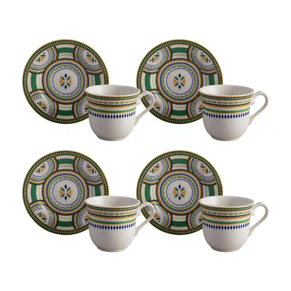 Set de Té Isidora 4 Puestos 8 Piezas Corona Sl170i030108