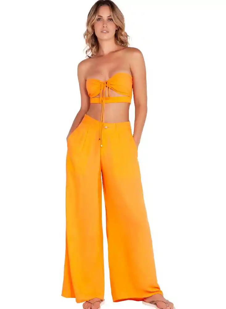 Crop Top L-naranja